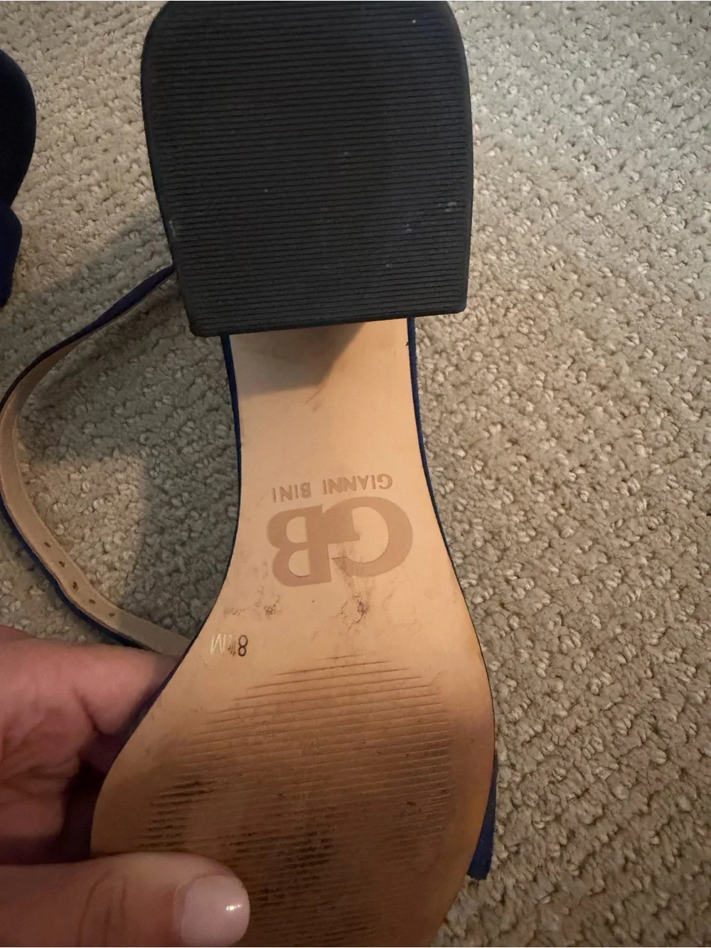 Women’s Navy Suede Heels
